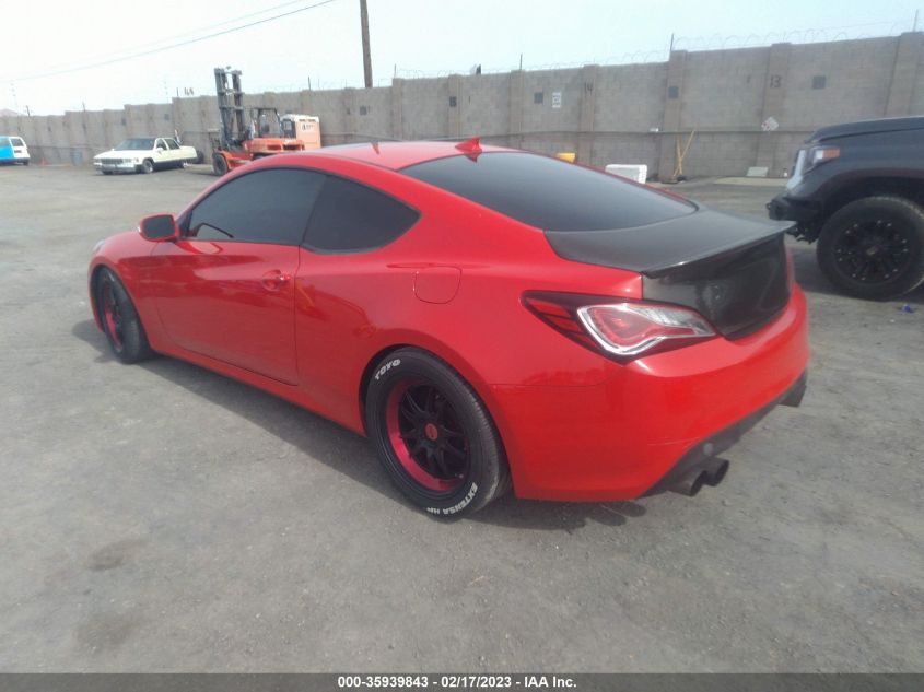 2013 HYUNDAI GENESIS COUPE 3.8 TRACK KMHHU6KJ4DU110320