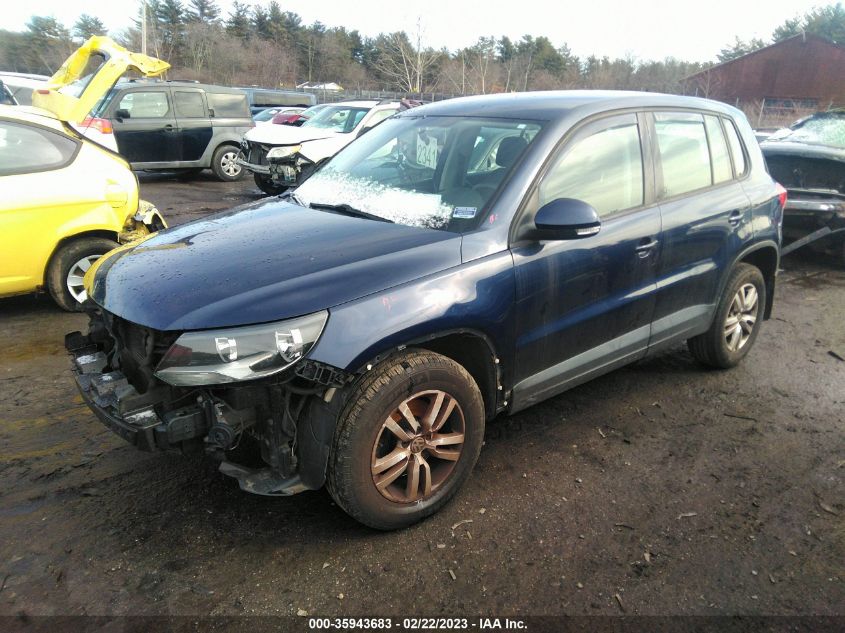 2014 VOLKSWAGEN TIGUAN S - WVGAV3AX5EW527695