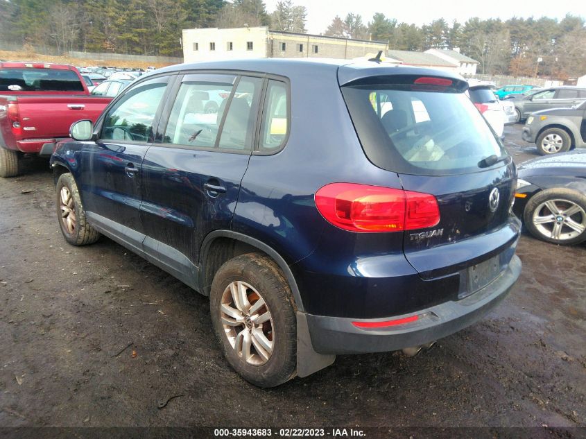 2014 VOLKSWAGEN TIGUAN S - WVGAV3AX5EW527695