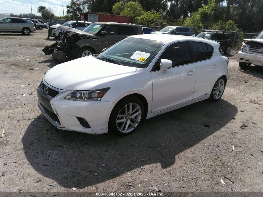 2016 LEXUS CT 200H HYBRID - JTHKD5BHXG2262814