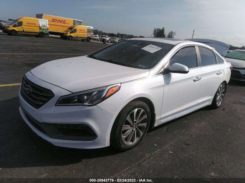 2016 HYUNDAI SONATA 2.4L SPORT - 5NPE34AF4GH327571