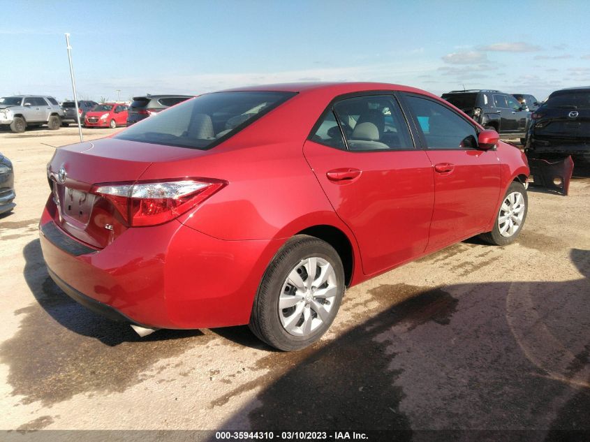 2014 TOYOTA COROLLA L/LE/S/S PLUS/LE PLUS - 5YFBURHE4EP109852