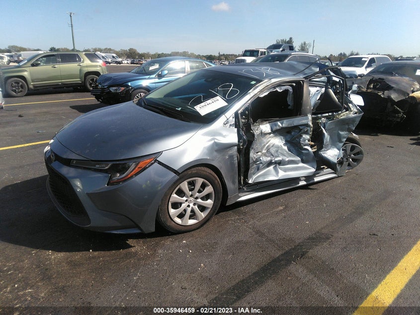 VIN 5YFEPMAE7MP151318 2021 TOYOTA COROLLA LE