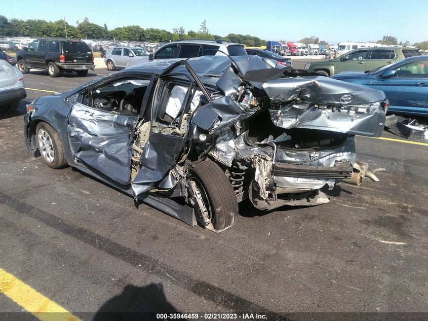 VIN 5YFEPMAE7MP151318 2021 TOYOTA COROLLA LE