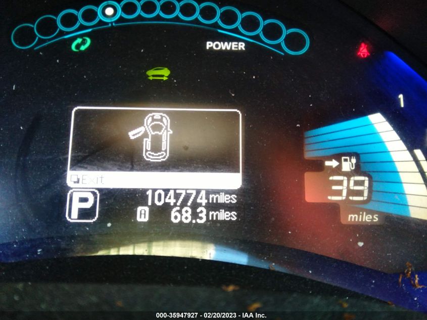 2013 NISSAN LEAF S - 1N4AZ0CPXDC413251