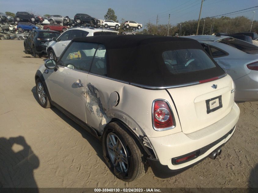 2013 MINI COOPER CONVERTIBLE S - WMWZP3C52DT297575