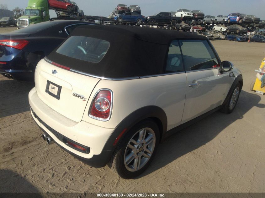 2013 MINI COOPER CONVERTIBLE S - WMWZP3C52DT297575