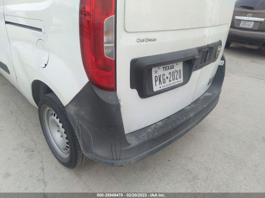 2015 RAM PROMASTER CITY CARGO VAN TRADESMAN ZFBERFAT7F6A78312