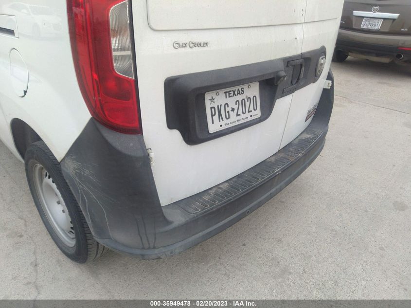 2015 RAM PROMASTER CITY CARGO VAN TRADESMAN ZFBERFAT7F6A78312