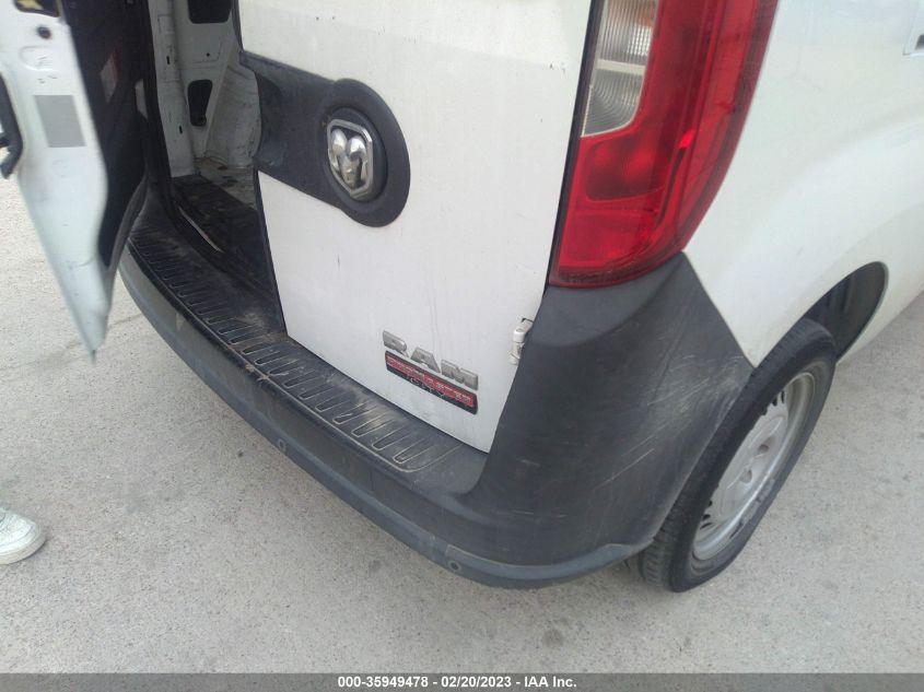 2015 RAM PROMASTER CITY CARGO VAN TRADESMAN ZFBERFAT7F6A78312