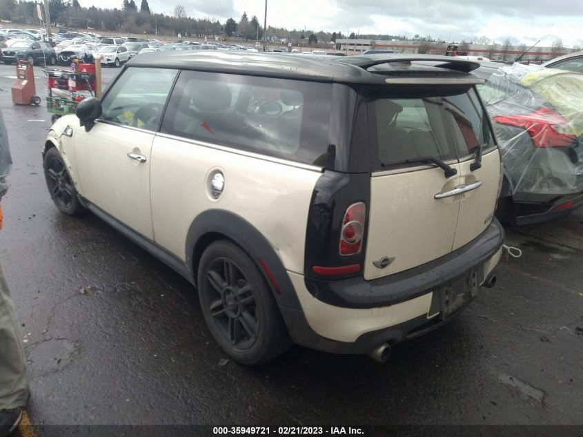 2013 MINI COOPER CLUBMAN S WMWZG3C58DTY33008