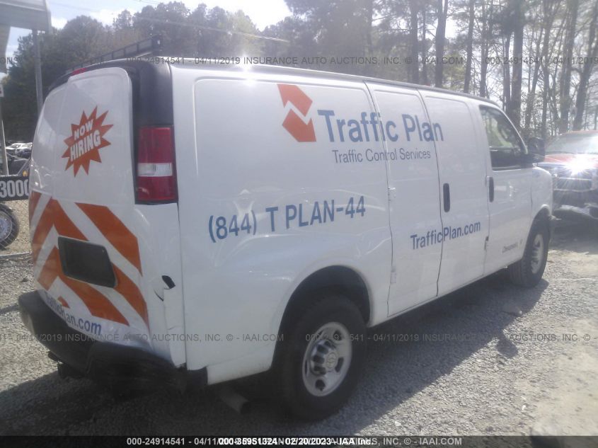 2016 CHEVROLET EXPRESS CARGO VAN 1GCWGAFF4G1197881