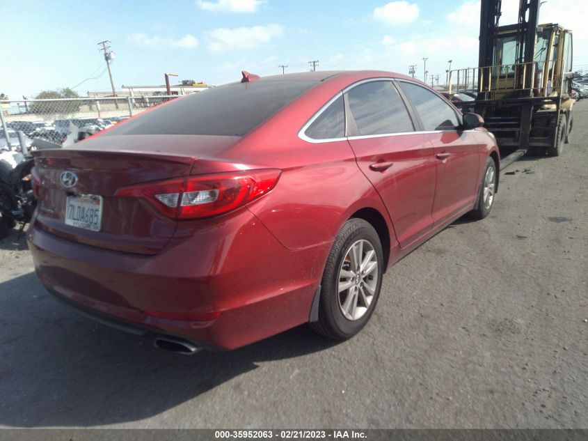 2015 HYUNDAI SONATA 2.4L SE - 5NPE24AF1FH189814