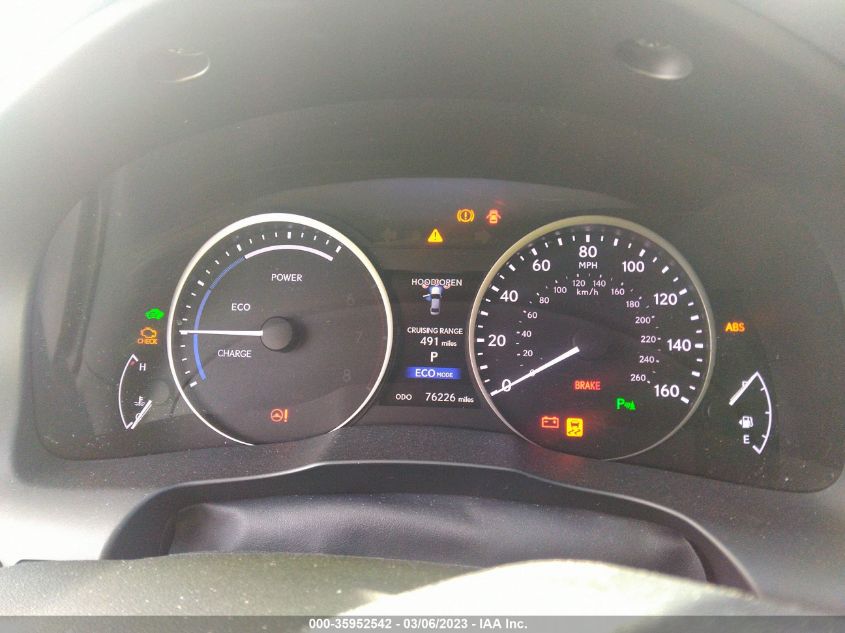2014 LEXUS ES 300H HYBRID JTHBW1GG6E2055109