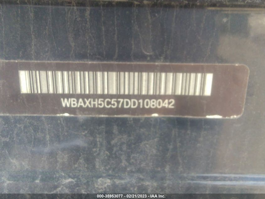 2013 BMW 5 SERIES 528I XDRIVE - WBAXH5C57DD108042