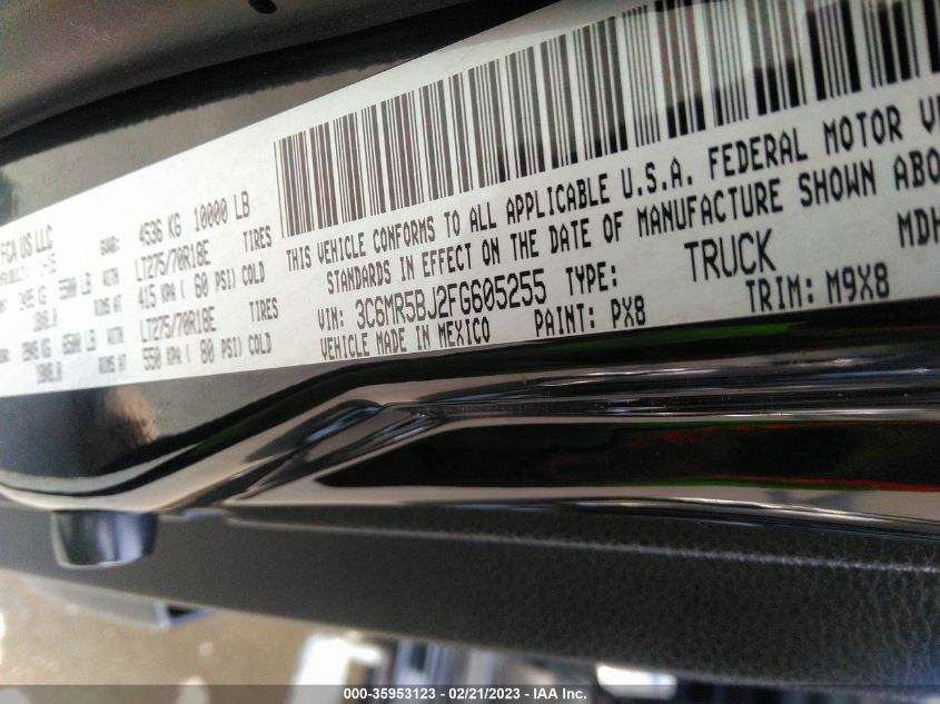 2015 RAM 2500 SLT - 3C6MR5BJ2FG605255