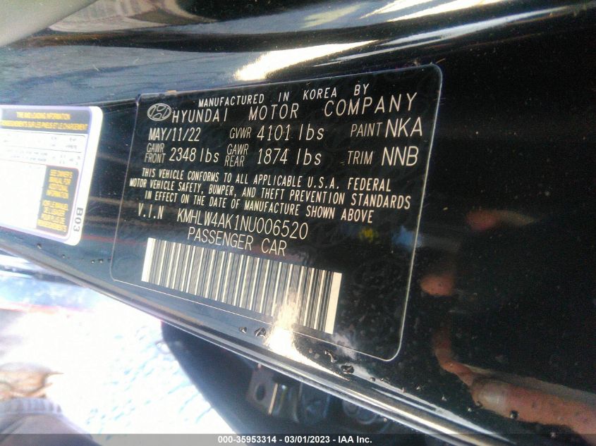 2022 HYUNDAI ELANTRA N - KMHLW4AK1NU006520