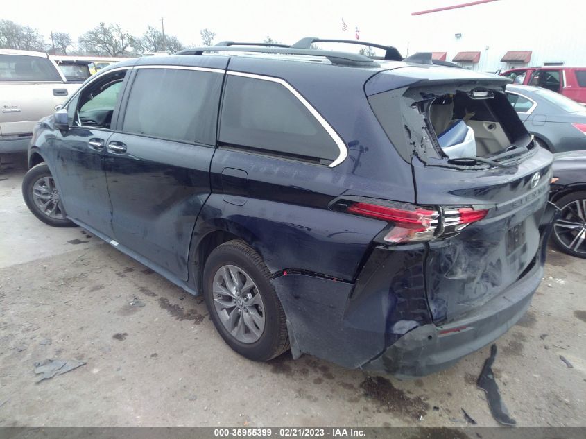 2022 TOYOTA SIENNA XLE - 5TDJRKEC5NS103766
