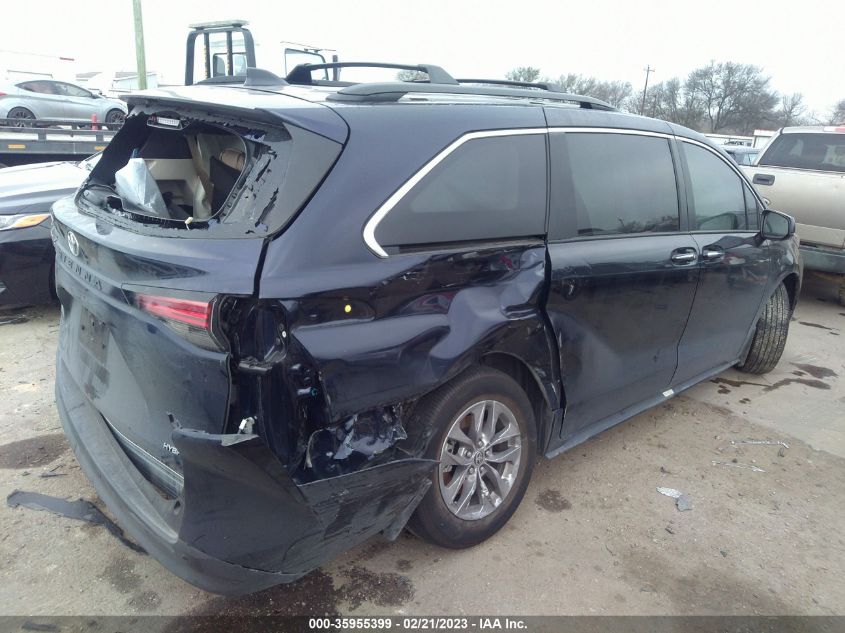 2022 TOYOTA SIENNA XLE - 5TDJRKEC5NS103766