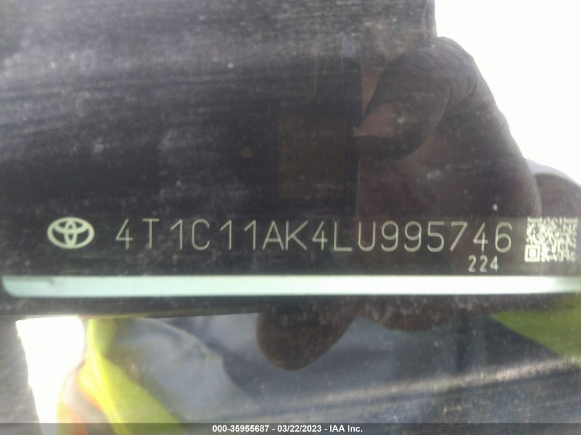 2020 TOYOTA CAMRY LE - 4T1C11AK4LU995746
