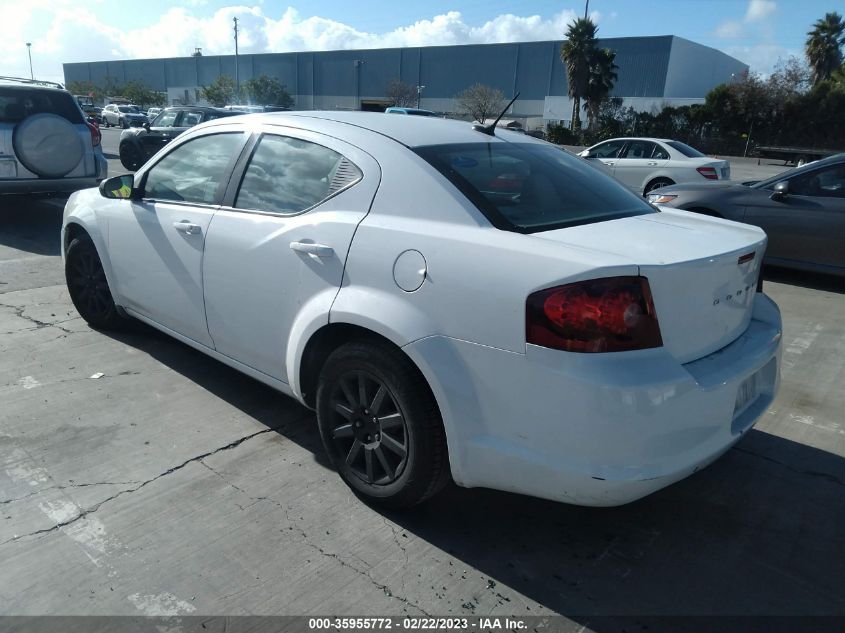 2013 DODGE AVENGER SE - 1C3CDZAB8DN516819