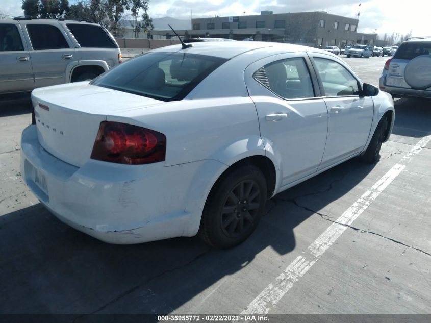 2013 DODGE AVENGER SE - 1C3CDZAB8DN516819