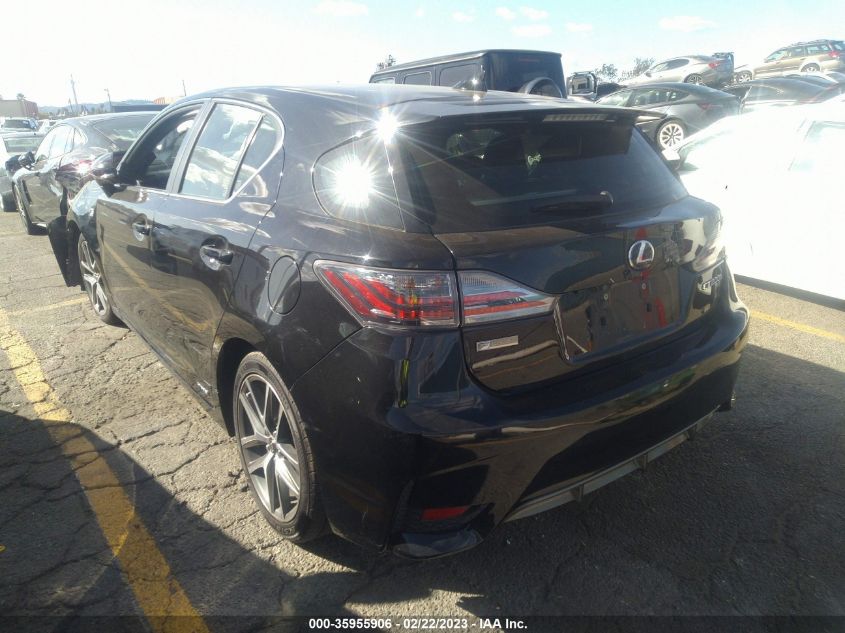2016 LEXUS CT 200H HYBRID - JTHKD5BH3G2255090