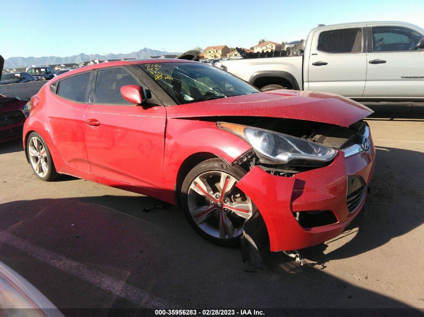 2013 HYUNDAI VELOSTER W/GRAY INT - KMHTC6AD0DU105091