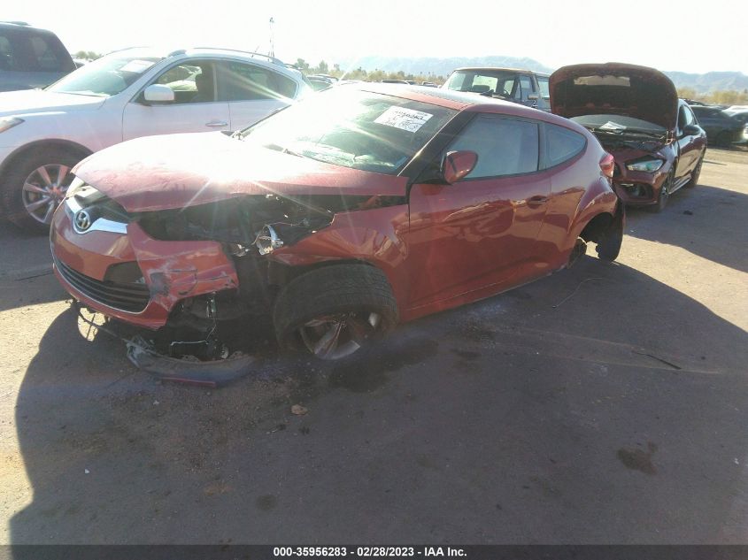 2013 HYUNDAI VELOSTER W/GRAY INT - KMHTC6AD0DU105091