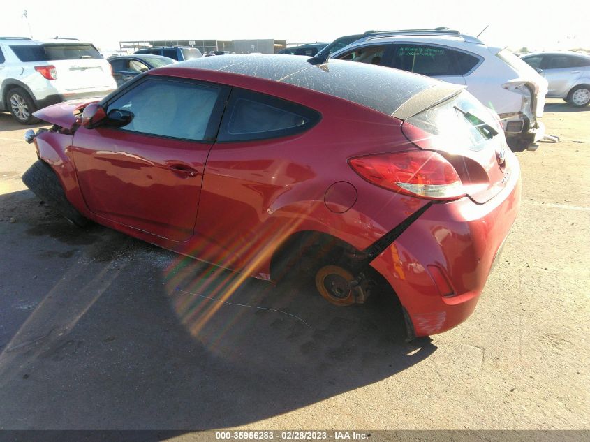 2013 HYUNDAI VELOSTER W/GRAY INT - KMHTC6AD0DU105091
