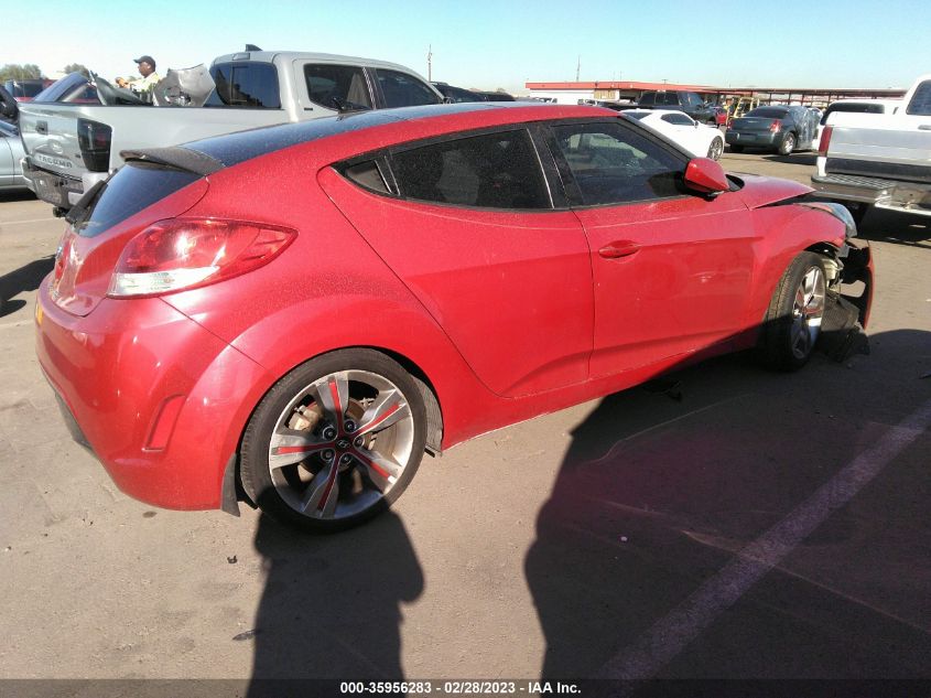2013 HYUNDAI VELOSTER W/GRAY INT - KMHTC6AD0DU105091