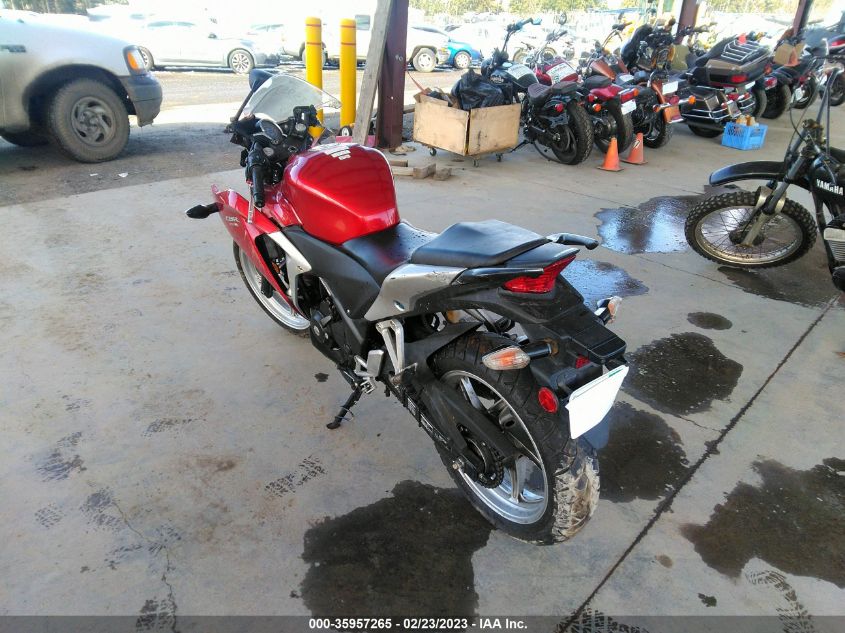 2012 HONDA CBR250 R MLHMC4105C5206613