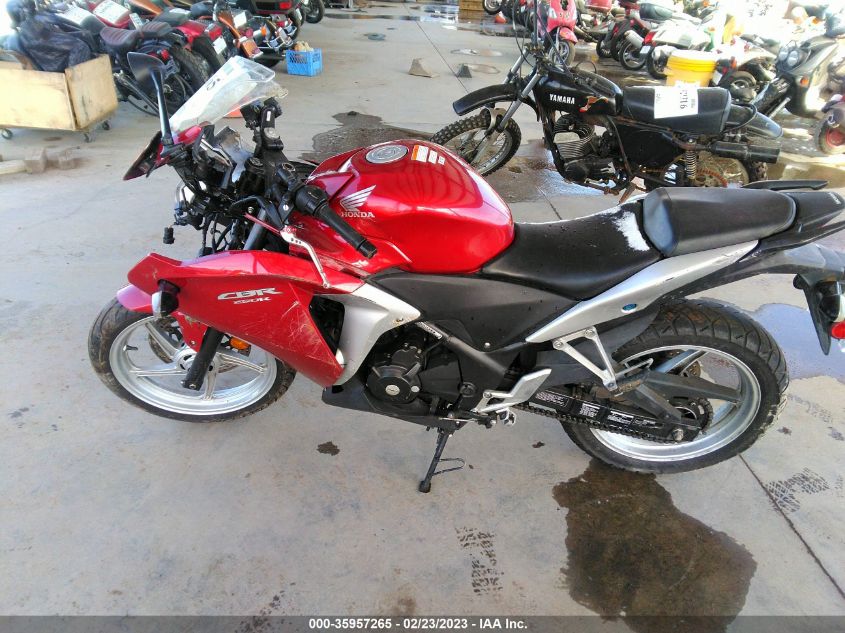 2012 HONDA CBR250 R MLHMC4105C5206613