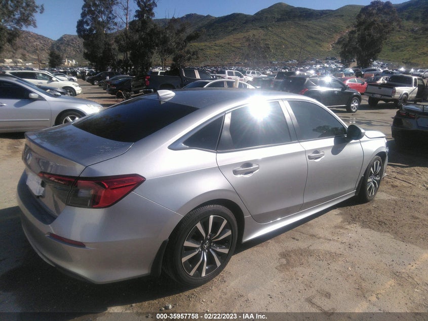VIN JHMFE1F77NX005196 2022 HONDA CIVIC SEDAN EX