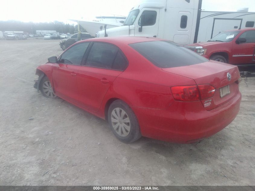 2013 VOLKSWAGEN JETTA SEDAN S - 3VW2K7AJ6DM286178