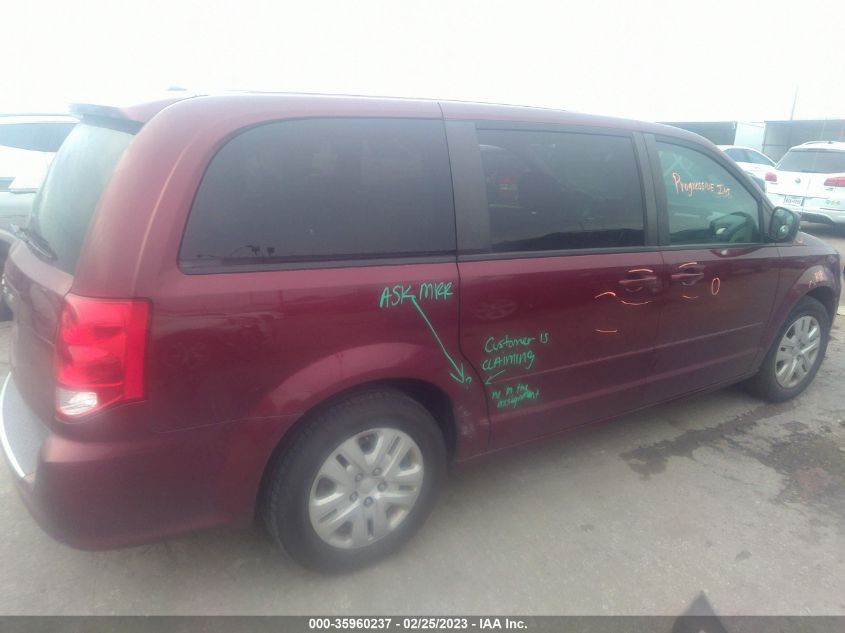 2016 DODGE GRAND CARAVAN SE - 2C4RDGBG6GR365801
