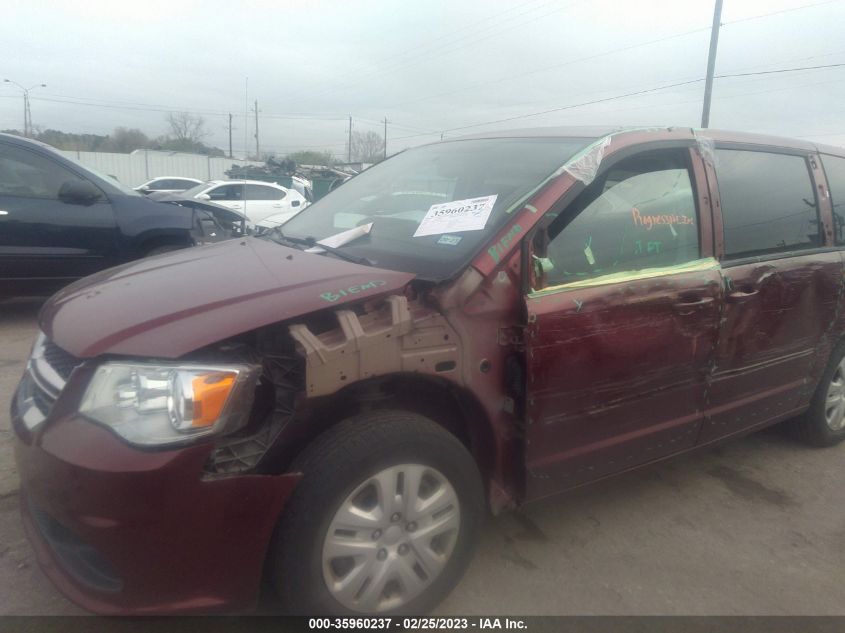 2016 DODGE GRAND CARAVAN SE - 2C4RDGBG6GR365801