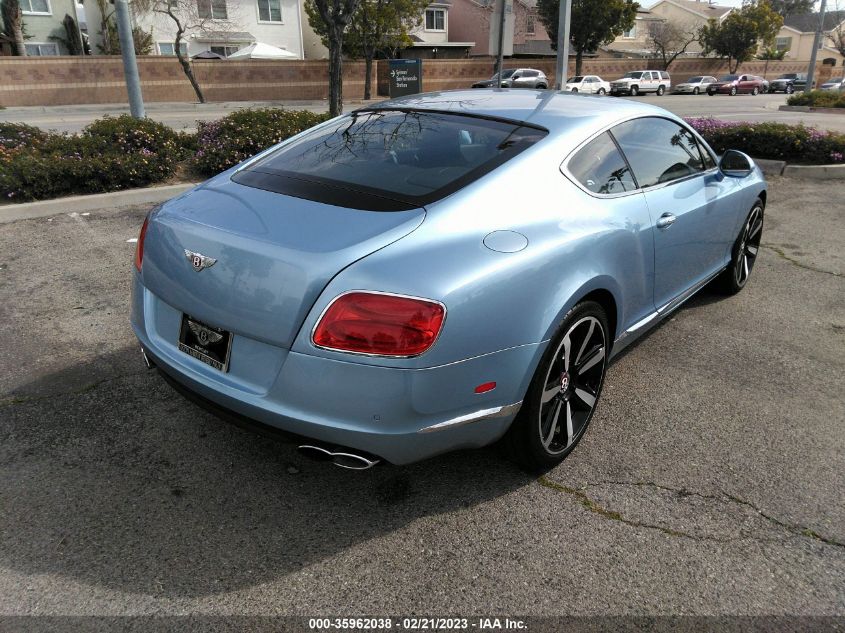 2013 BENTLEY CONTINENTAL GT V8 SCBFT7ZA6DC083057