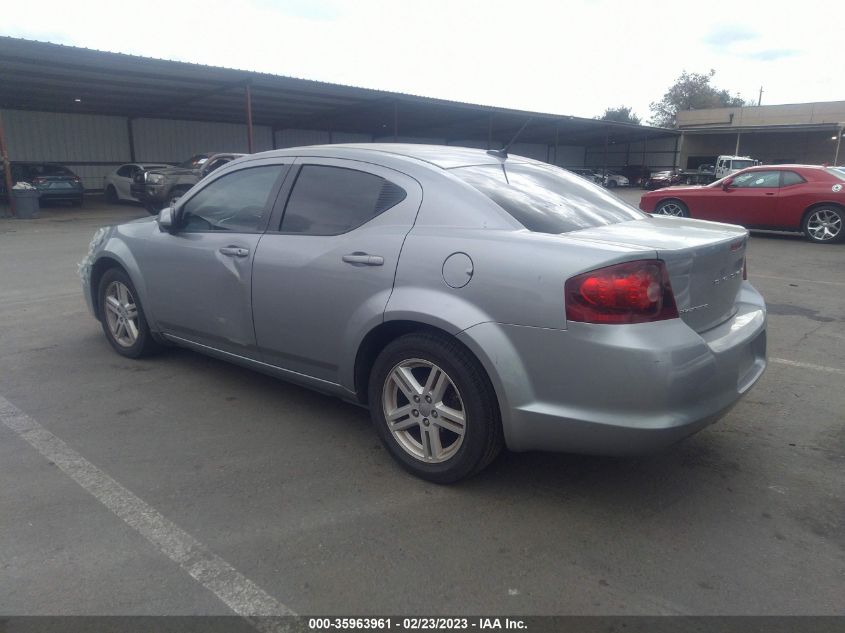 2013 DODGE AVENGER SXT - 1C3CDZCB9DN625335