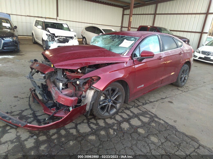 VIN 3FA6P0LU2JR187575 2018 FORD FUSION HYBRID SE