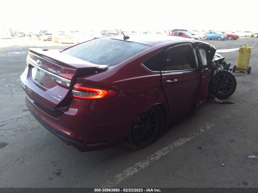 VIN 3FA6P0LU2JR187575 2018 FORD FUSION HYBRID SE