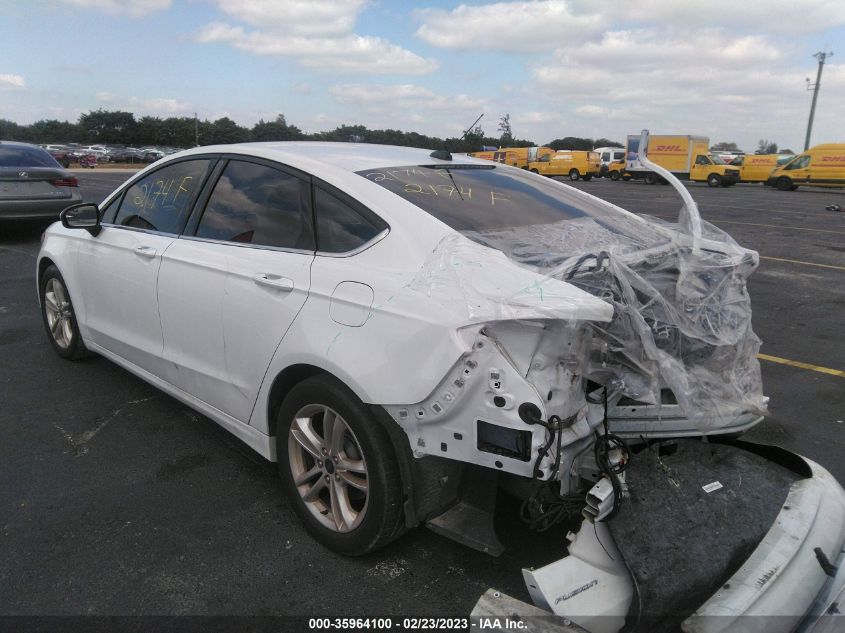 2018 FORD FUSION SE - 3FA6P0HD8JR148160