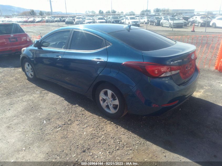 2015 HYUNDAI ELANTRA SE - KMHDH4AE9FU360814