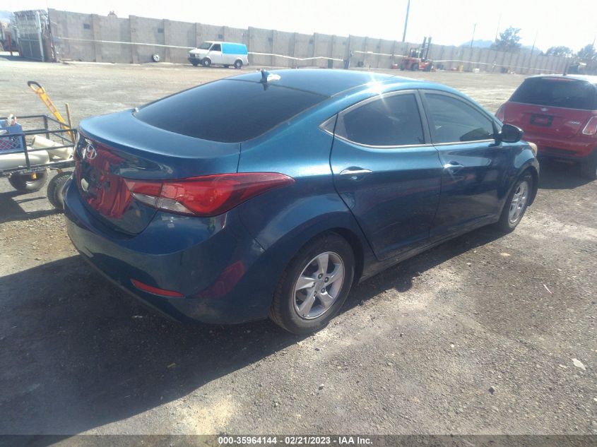 2015 HYUNDAI ELANTRA SE - KMHDH4AE9FU360814