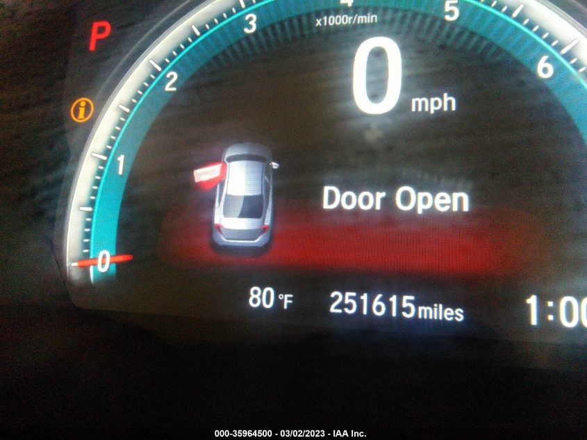2017 HONDA CIVIC SEDAN EX - 19XFC2F71HE059689