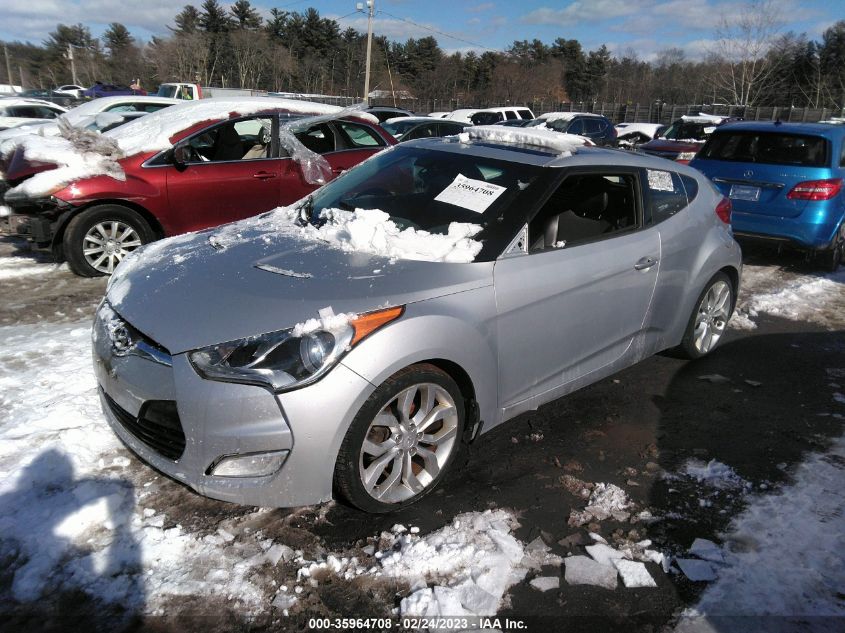 2013 HYUNDAI VELOSTER W/BLACK INT - KMHTC6AD7DU121286