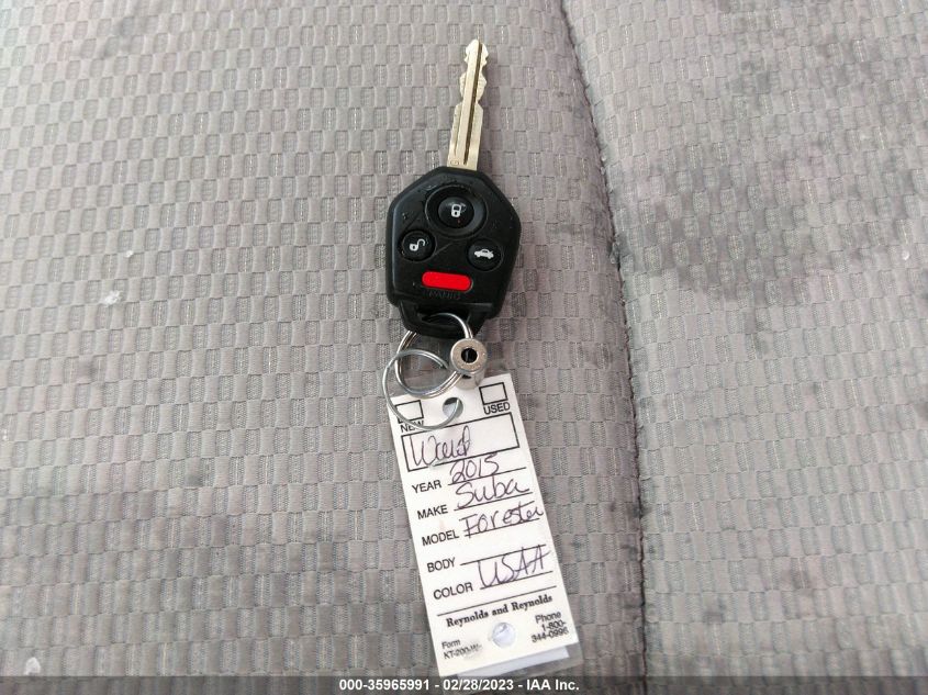 2015 SUBARU FORESTER 2.5I - JF2SJAAC9FH824269