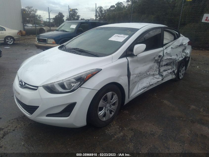 2016 HYUNDAI ELANTRA SE - 5NPDH4AE1GH754470