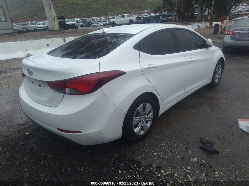 2016 HYUNDAI ELANTRA SE - 5NPDH4AE1GH754470