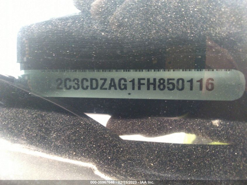 2015 DODGE CHALLENGER SXT - 2C3CDZAG1FH850116